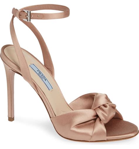 prada knotted silk sandal|prada leather sandals.